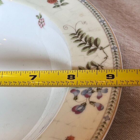 Wedgwood "Fleur" Fine China Replacement Soup Bowl VTG '97 Floral Design 9" Japan - Picture 11 of 12